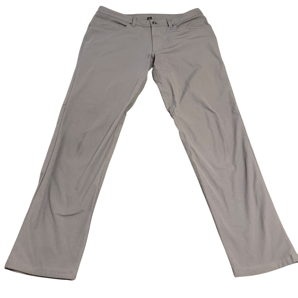 Lululemon ABC Pant Classic-Fit 30 Warpstreme Gray Mens 33x30 LM5ADES